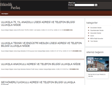 Tablet Screenshot of okul.etkinlikpaylas.com