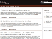 Tablet Screenshot of haber.etkinlikpaylas.com